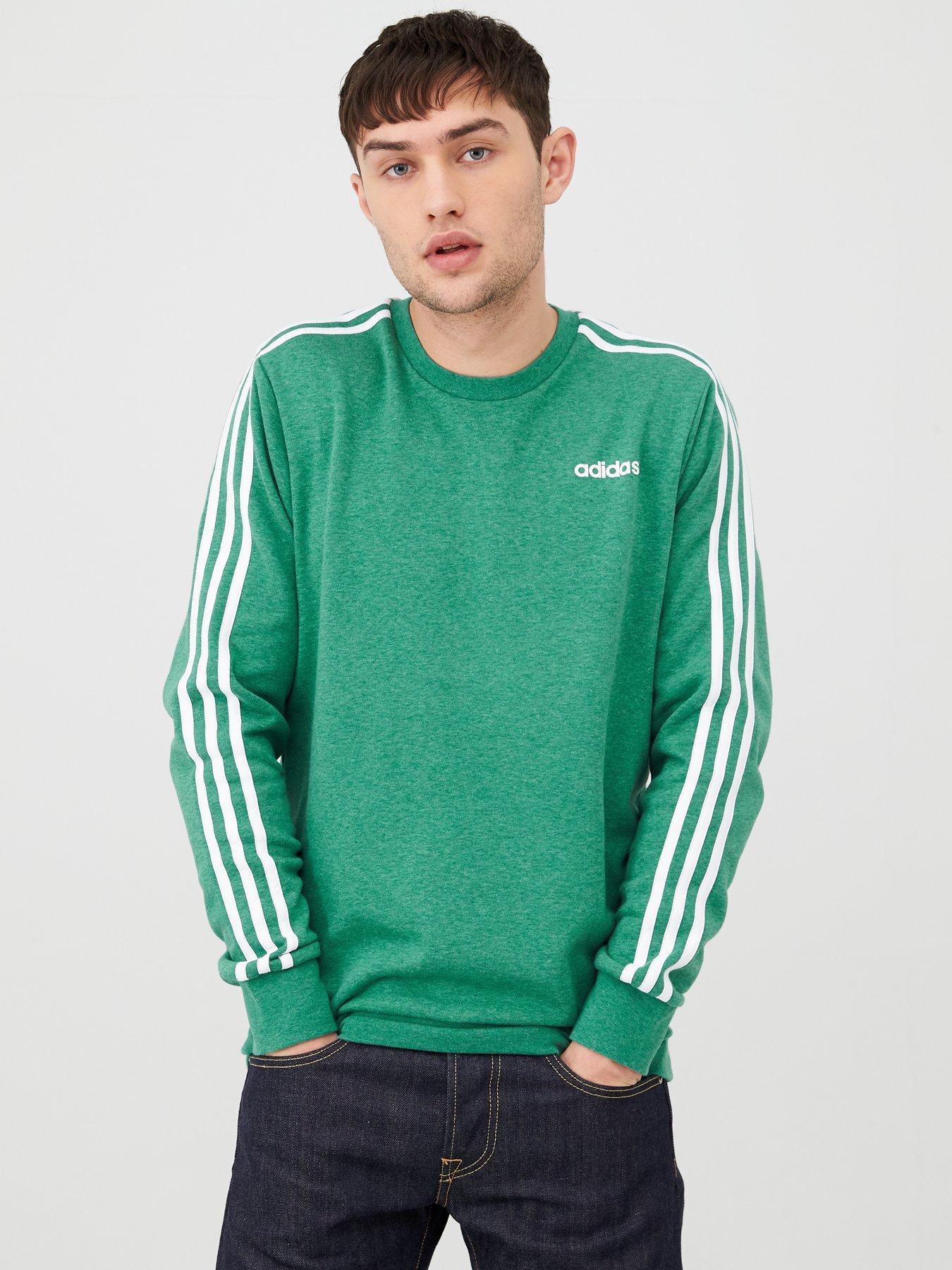 adidas green crew neck sweatshirt