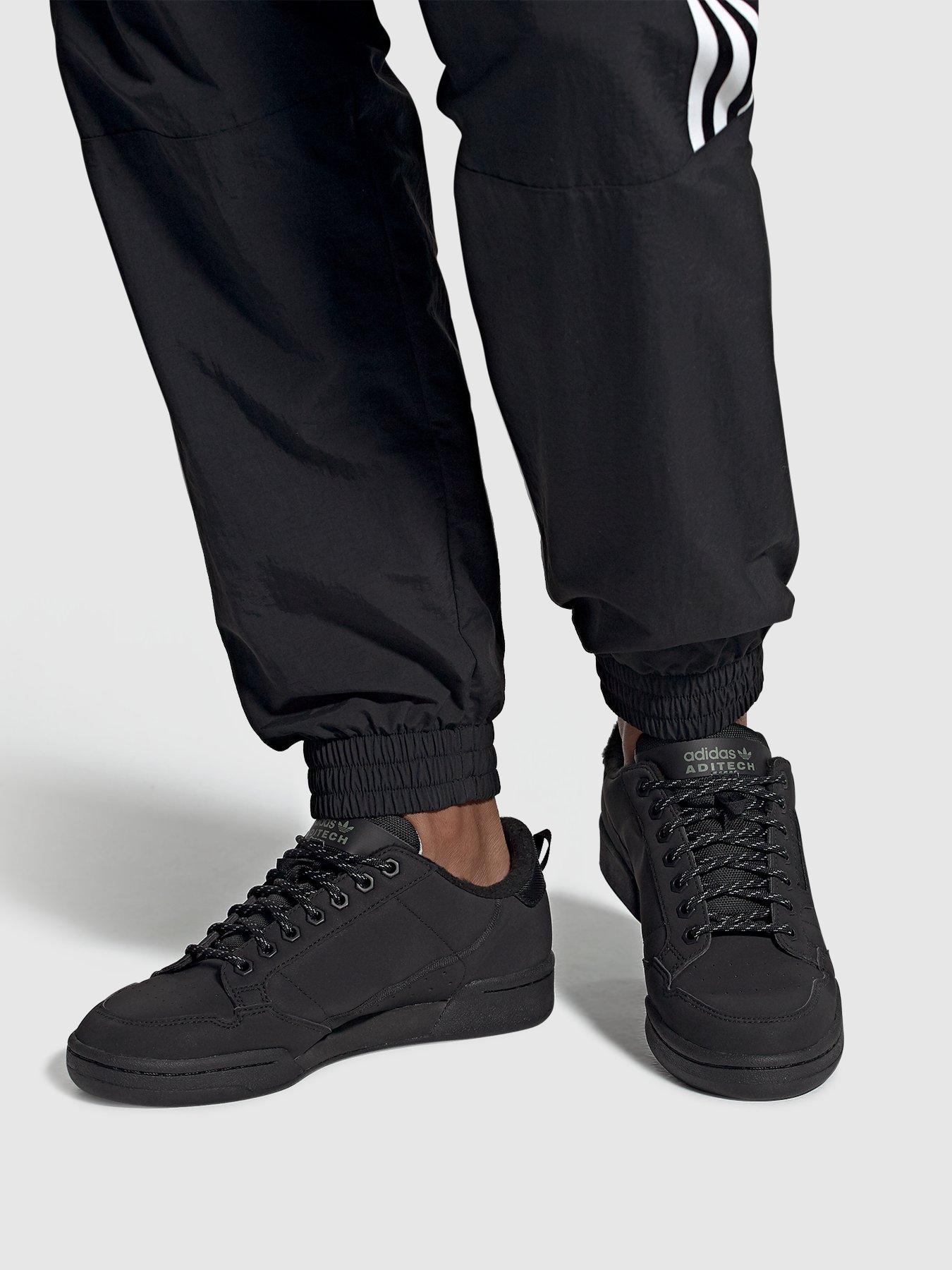 adidas continental 80 triple black