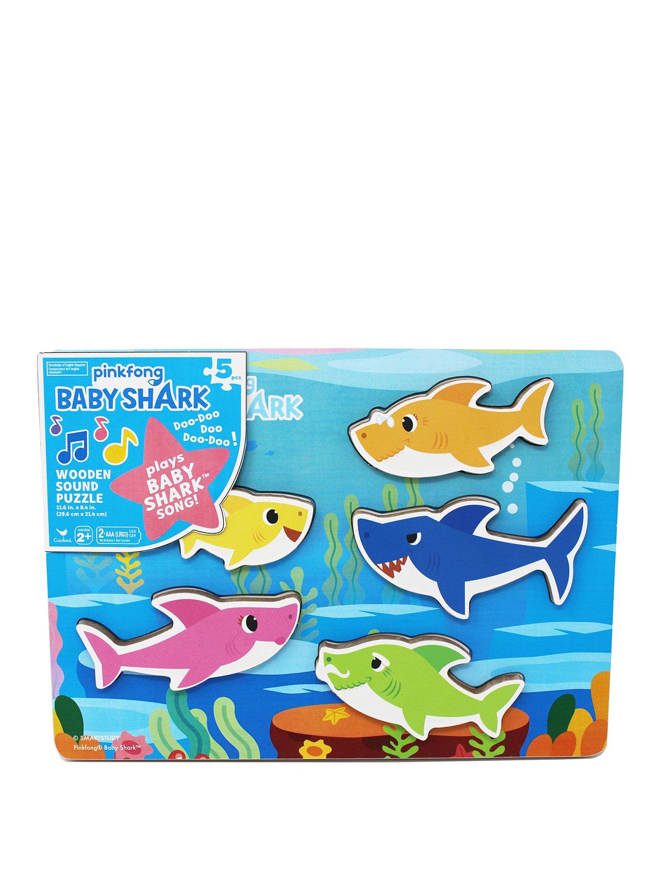 baby shark wooden sound puzzle