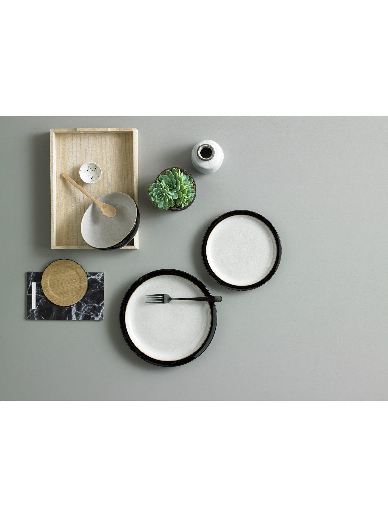 Denby Elements Dinner Plates (Set of 4) Black very.co.uk