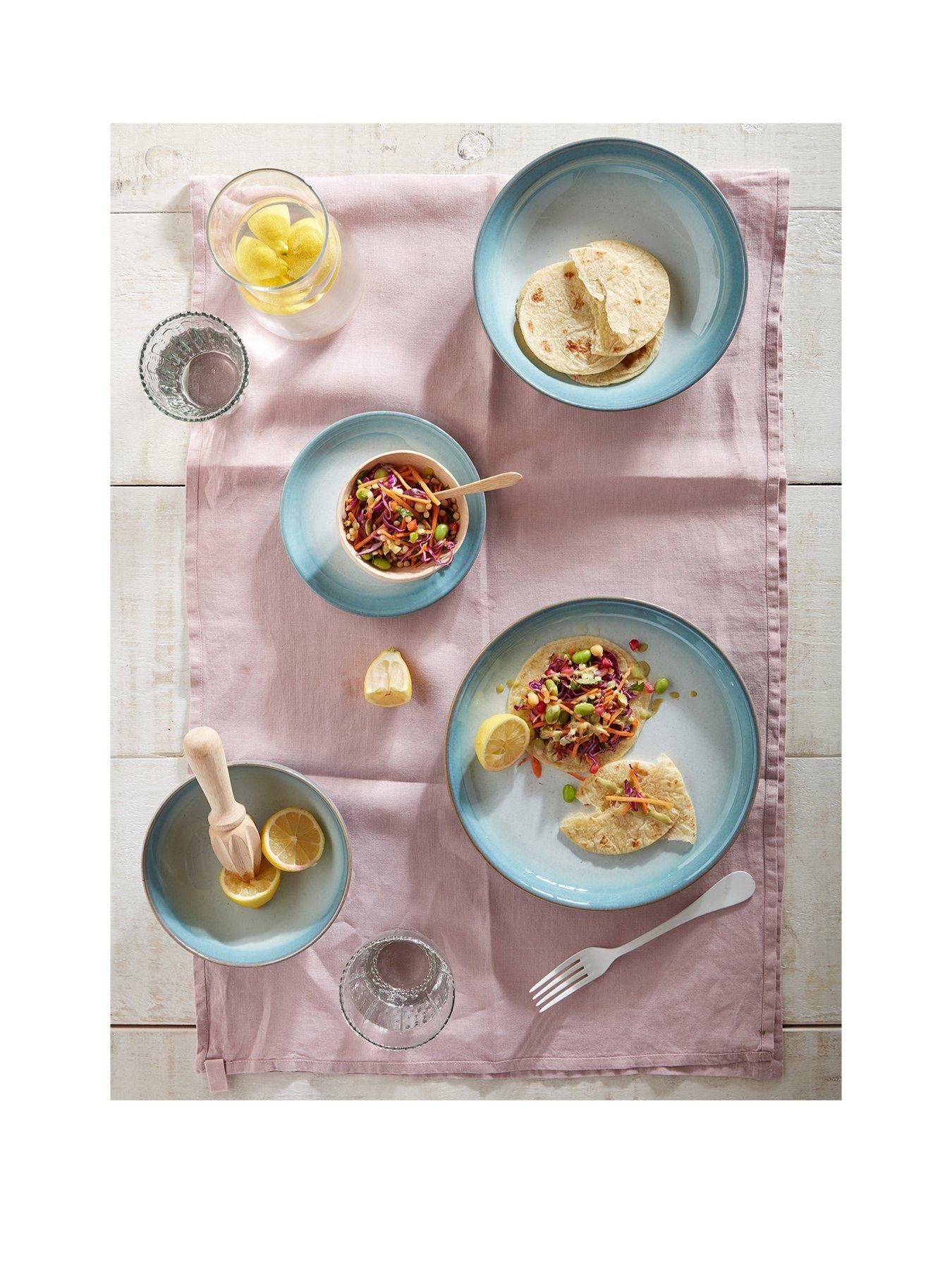 Denby Azure Haze 12-Piece Dinnerware Set