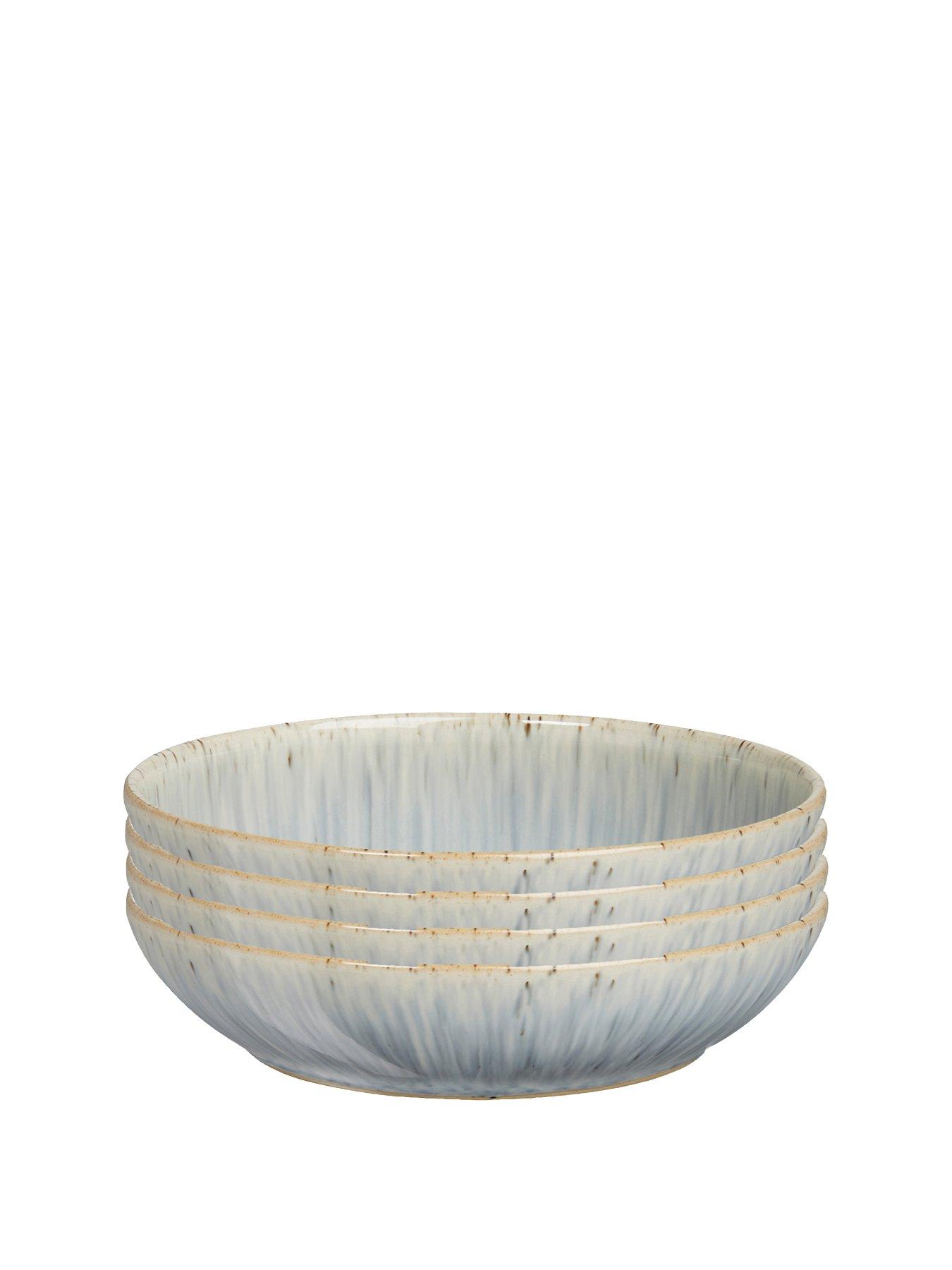 Image 2 of 4 of Denby Halo Grey Speckle Set of 4 Pasta Bowls