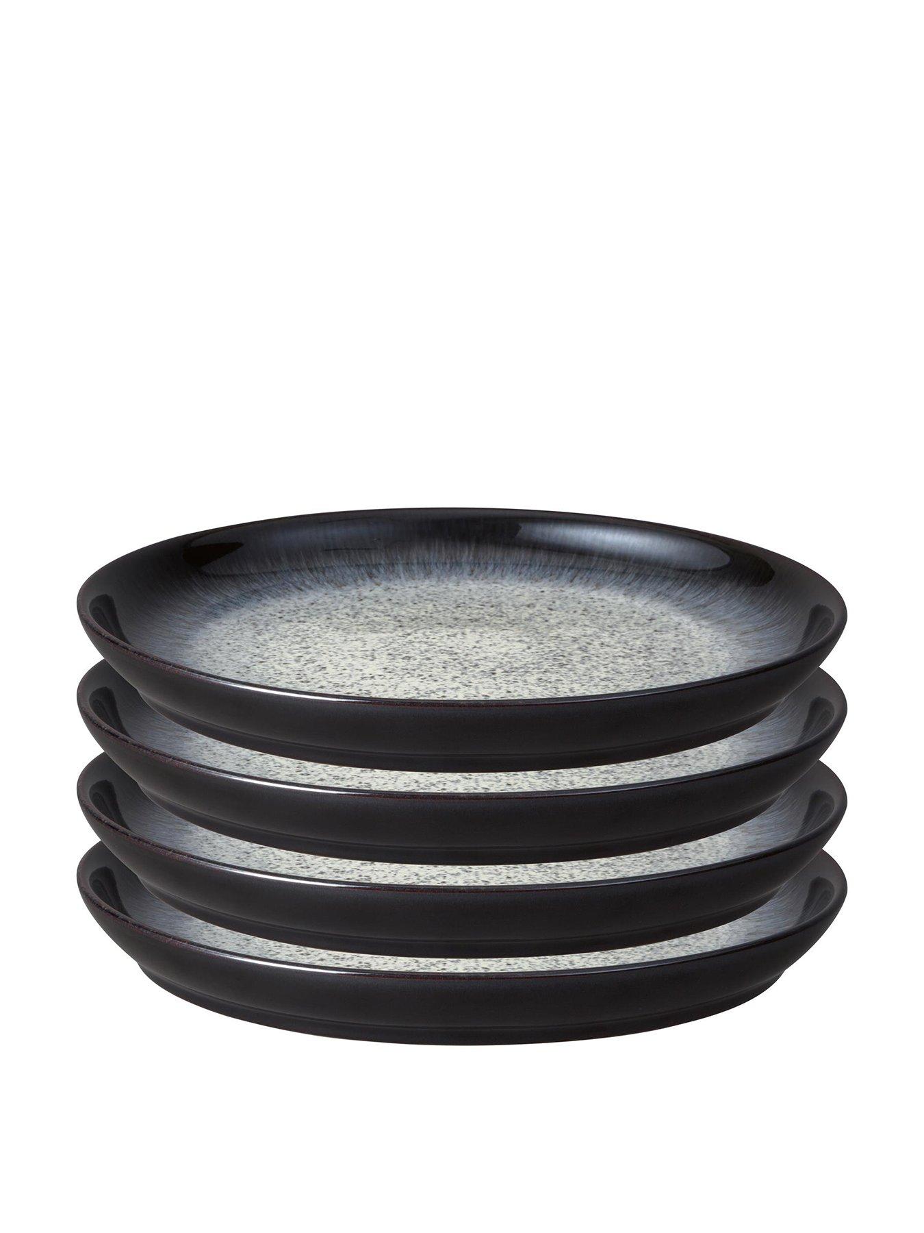 Product photograph of Denby Halo Coupe Dinner Plates Ndash Set Of 4 from very.co.uk