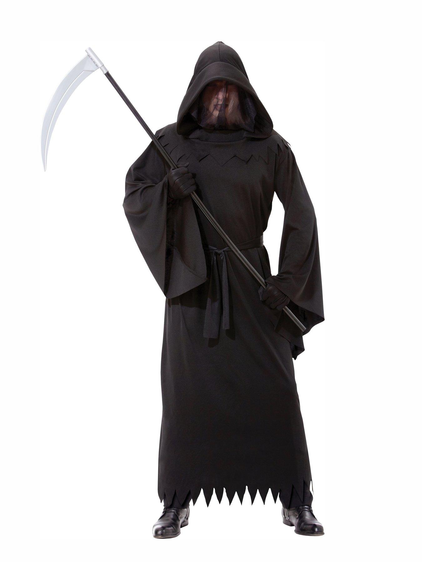 black hooded cape adult costume