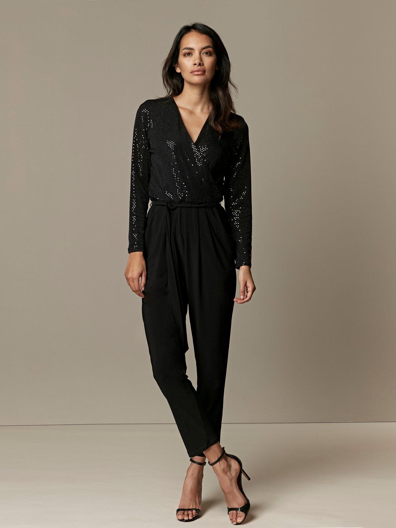 black jumpsuit petite uk