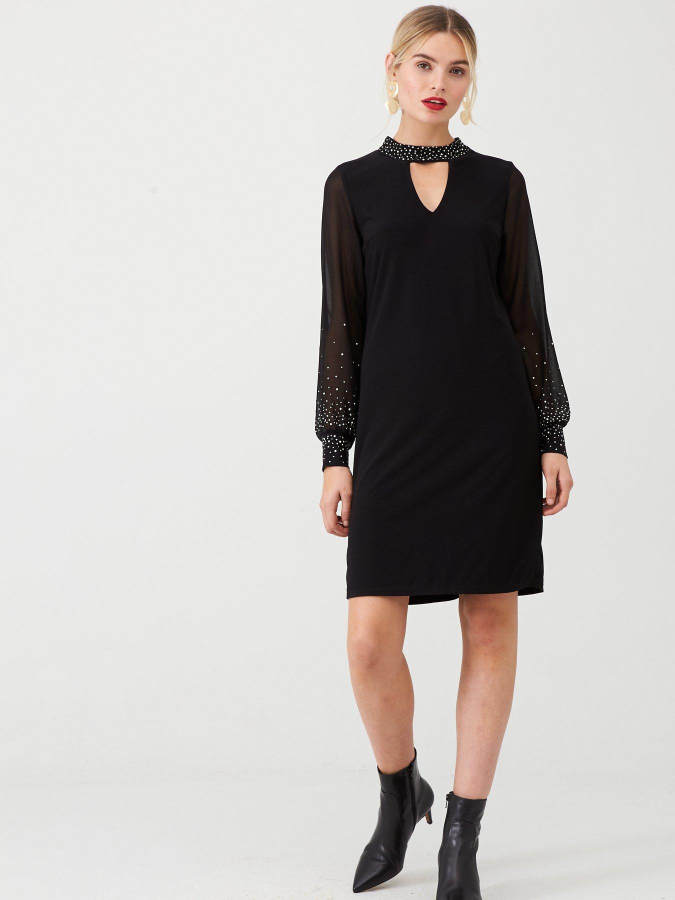 wallis black shift dress
