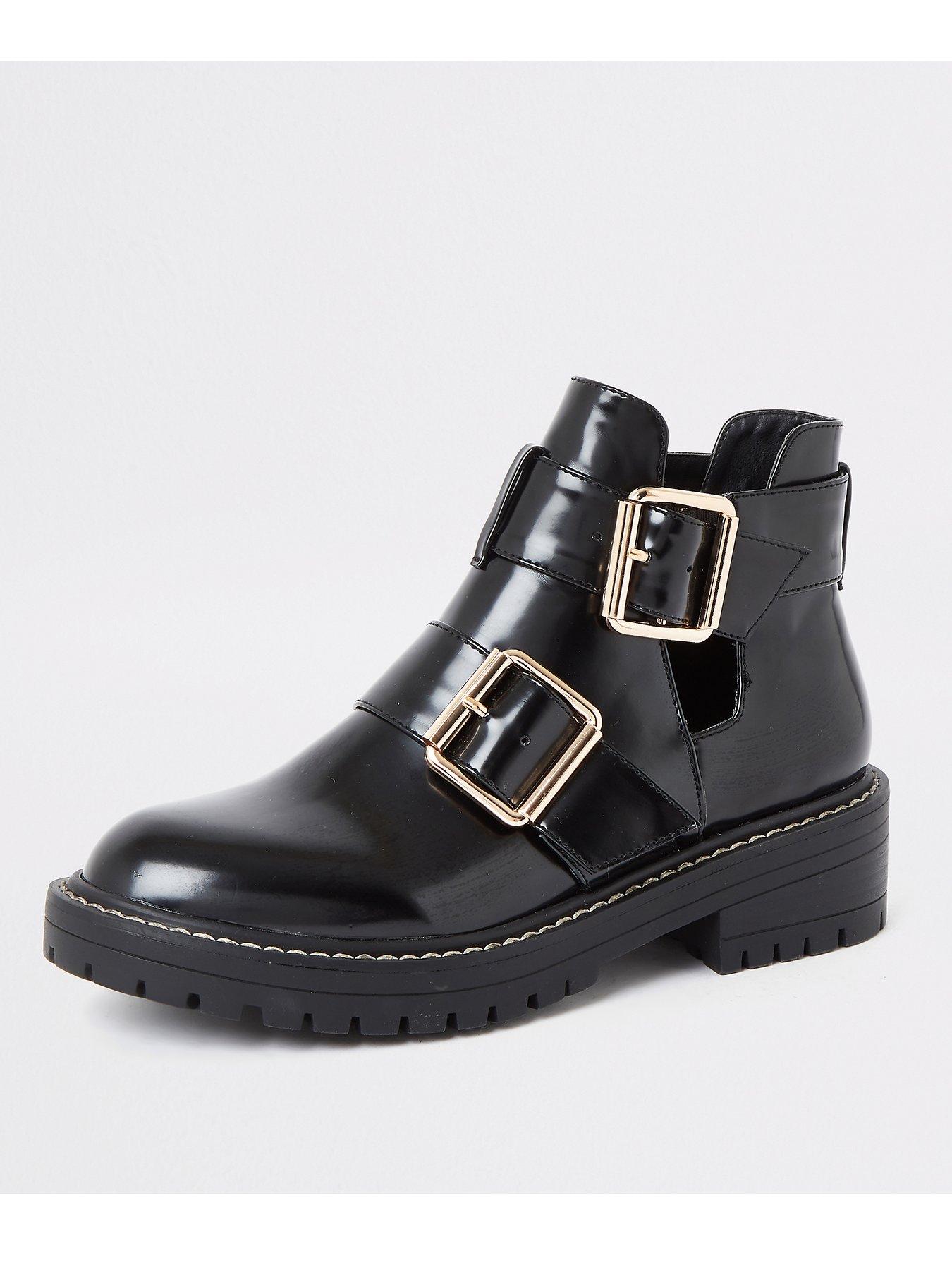 river island patent chelsea boots