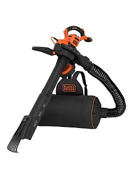 Product photograph of Black Decker 3000w Corded Blow Vac Back Pack Amp Rake from very.co.uk