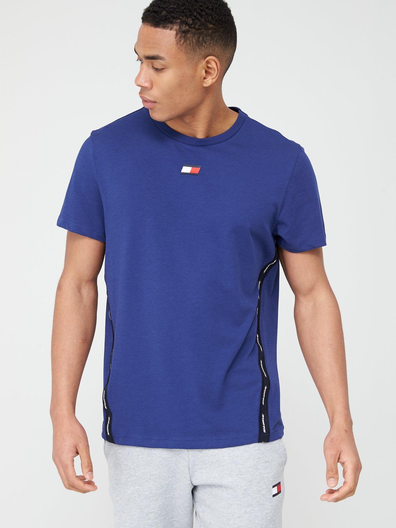 tommy hilfiger taped t shirt