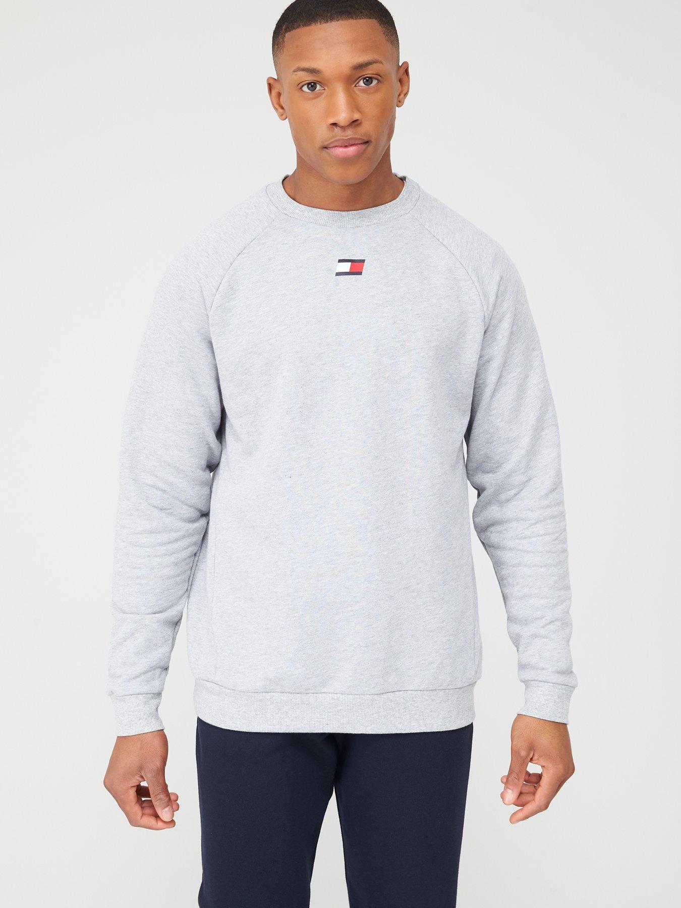 tommy hilfiger grey crew neck sweatshirt