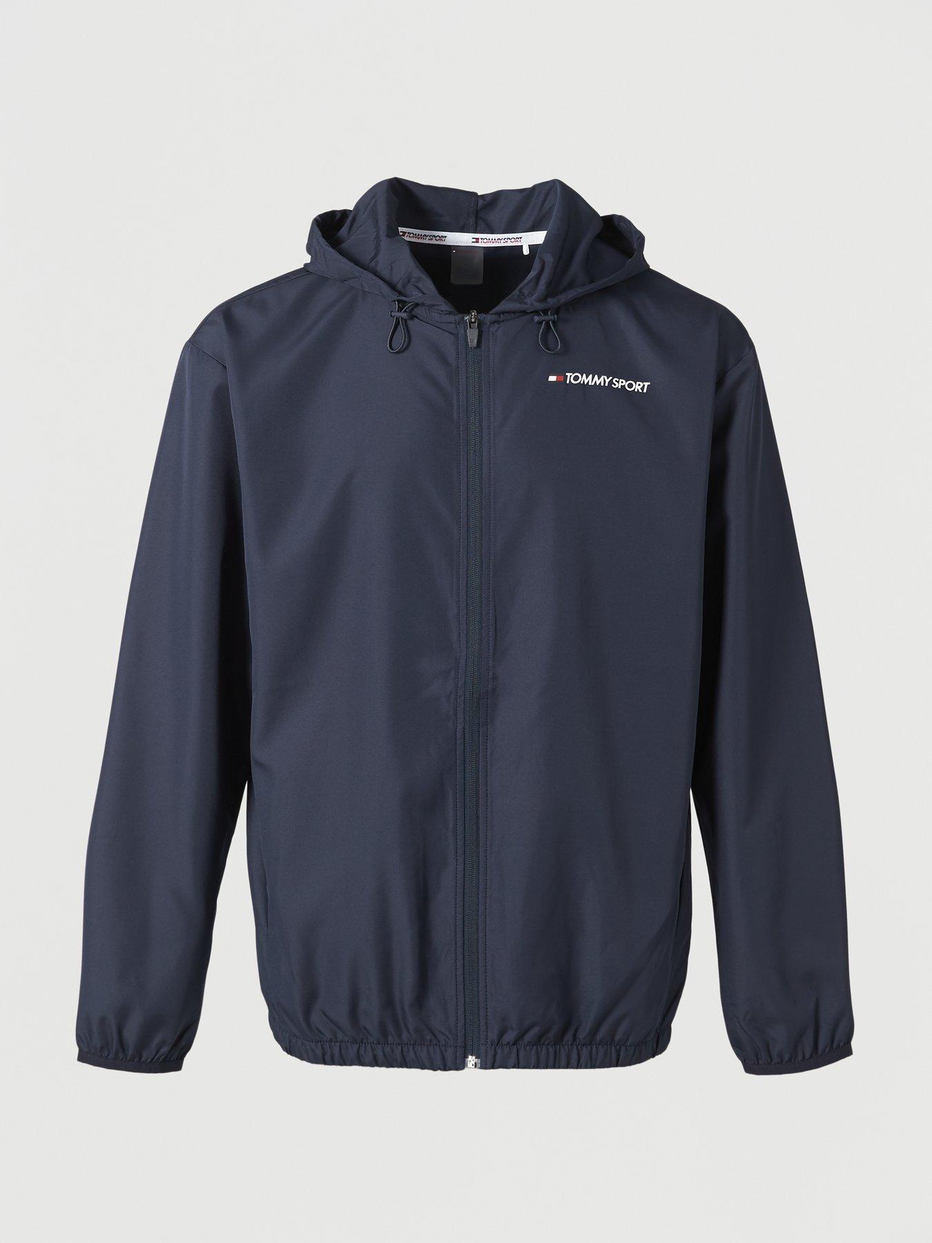 tommy hilfiger sport flag hooded puffer jacket