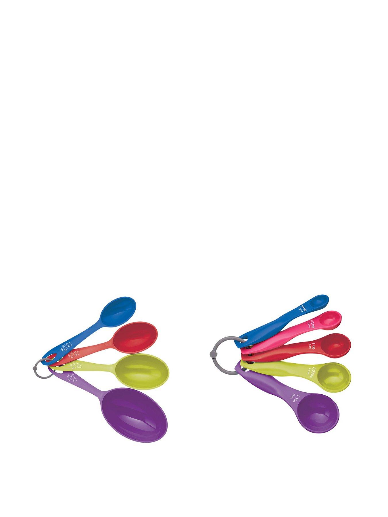 Product photograph of Colourworks 5-piece Measuring Spoon And 4-piece Measuring Cup Set from very.co.uk