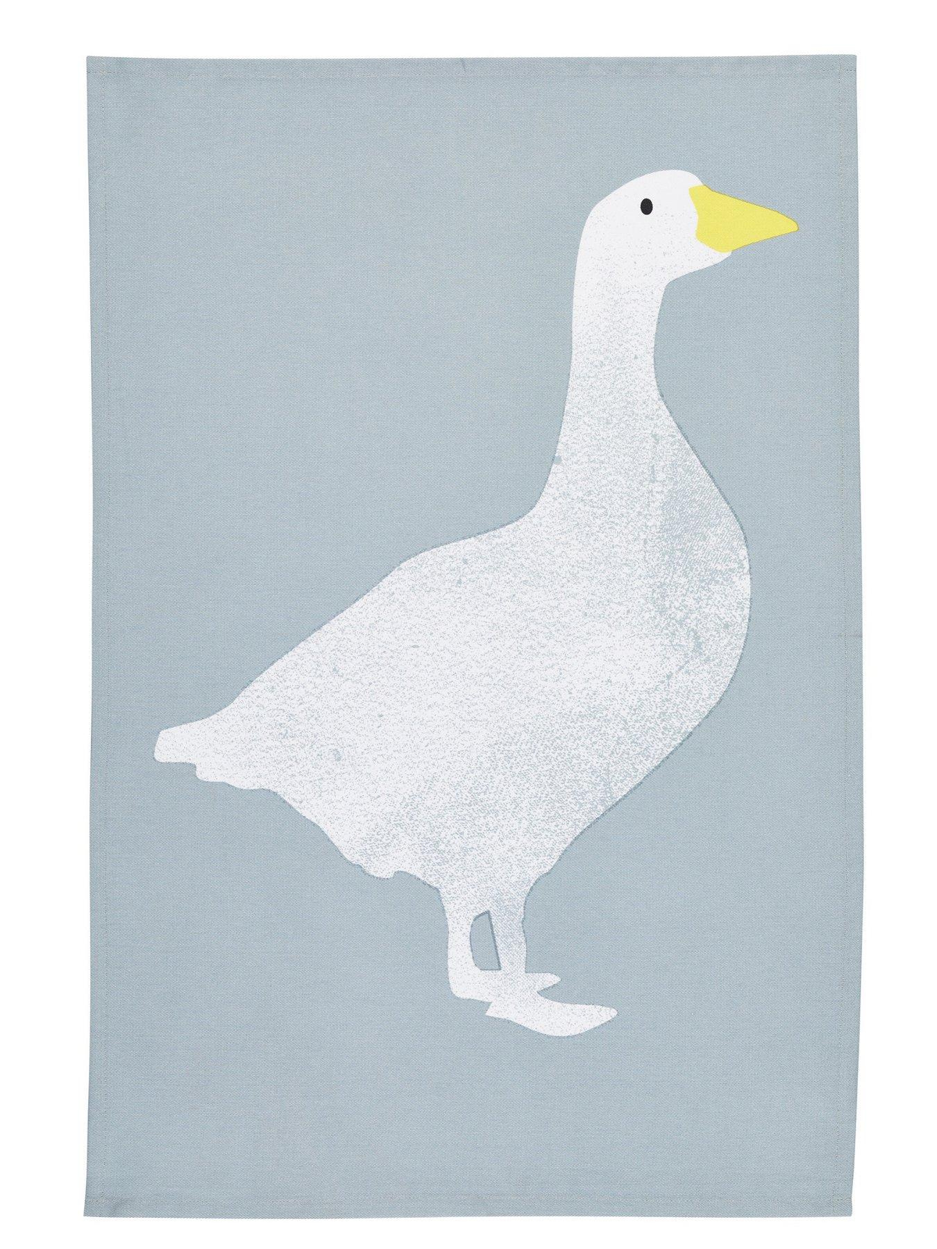 Image 2 of 3 of KitchenCraft Goose Cotton Tea Towels - Set of 2