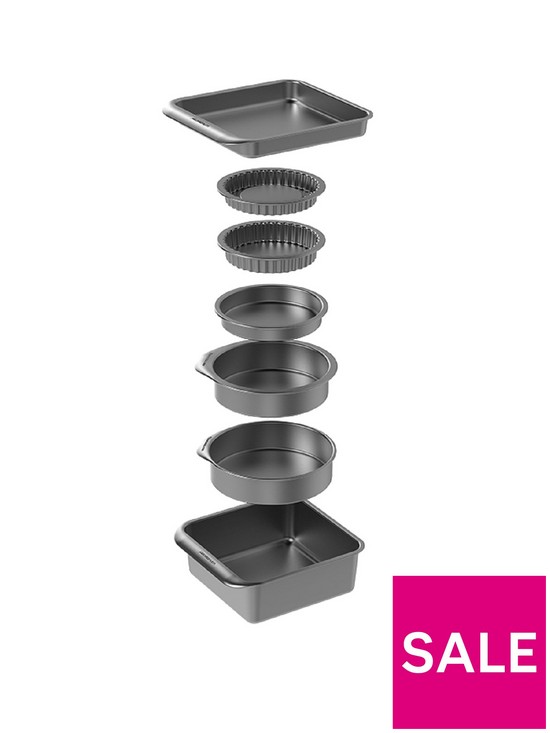 very.co.uk | Smart Space 7-Piece Stackable Non-Stick Bakeware Set