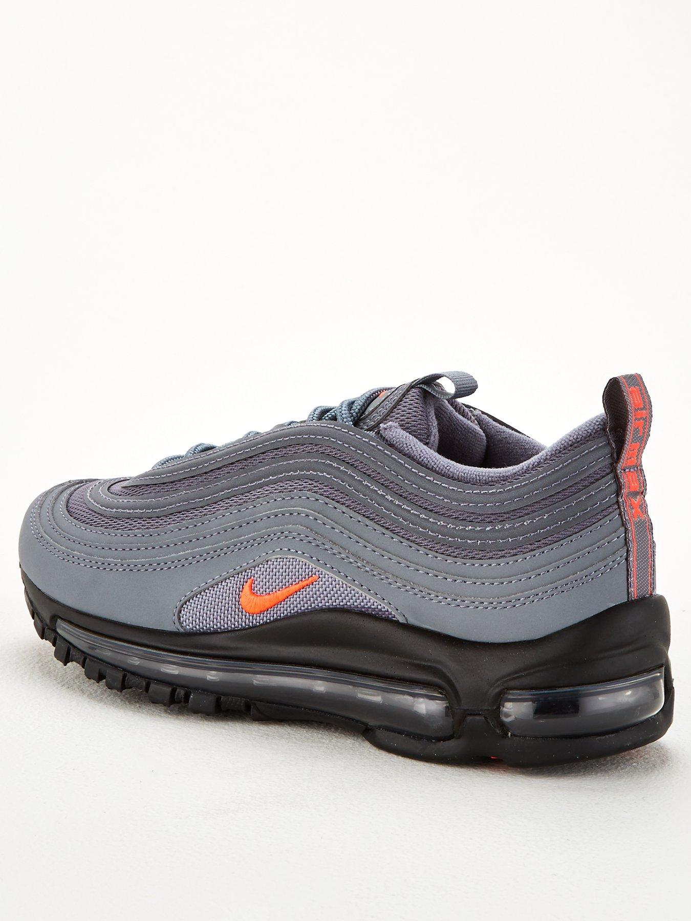 grey and orange nike 97