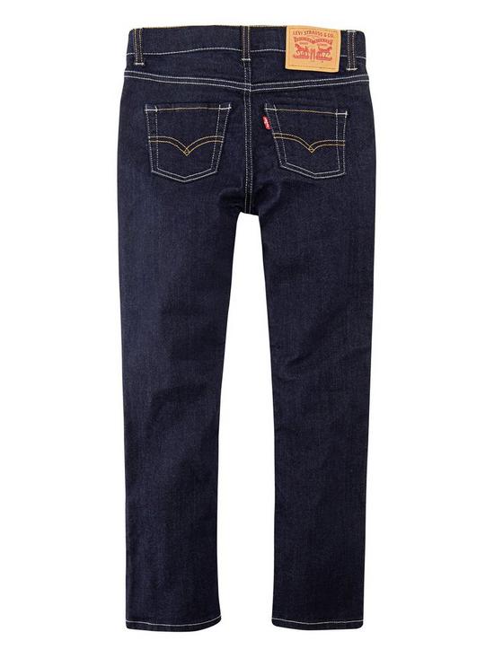back image of levis-boys-510-skinny-fit-jeans-dark-wash