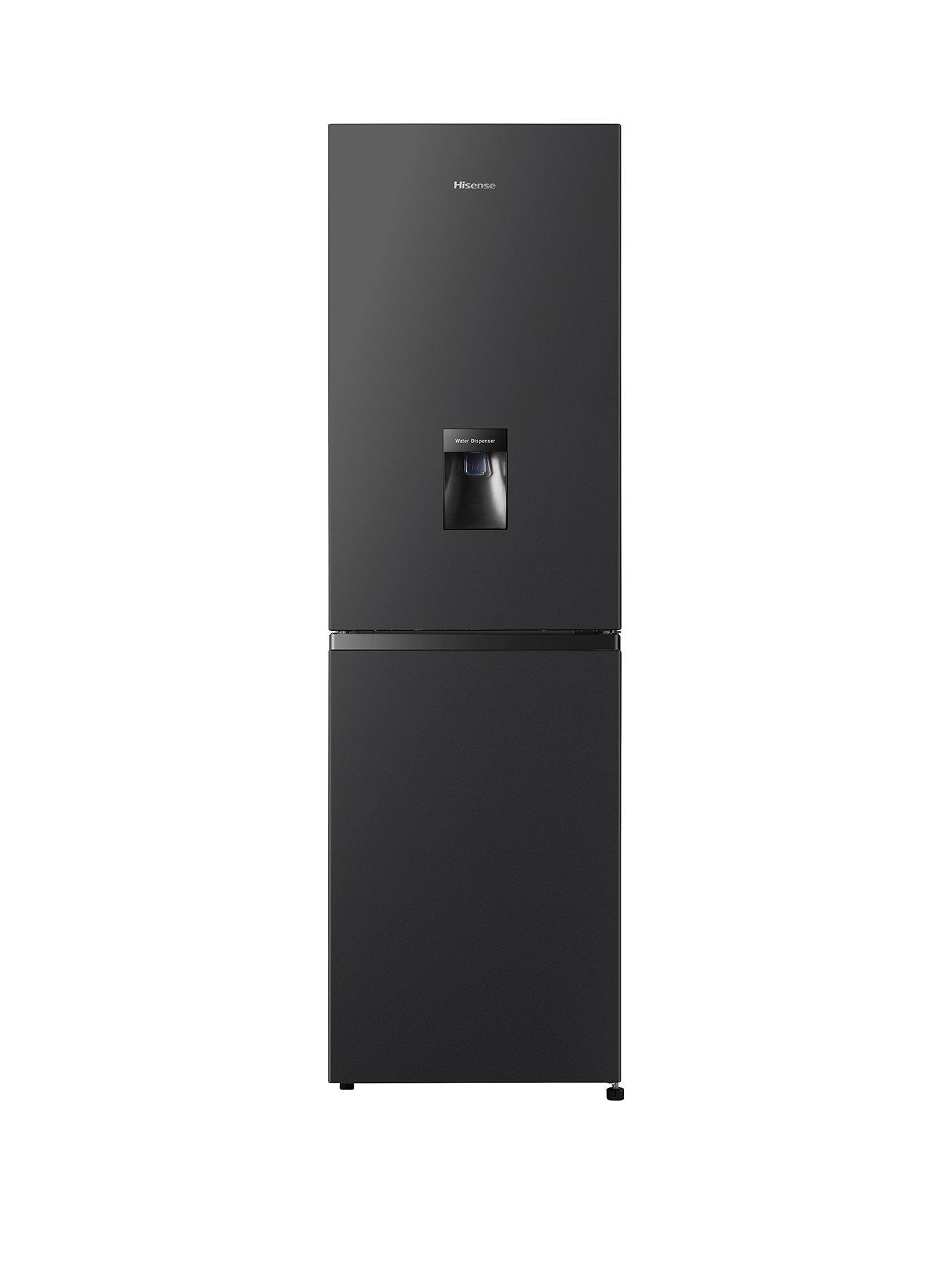 Product photograph of Hisense Rb327n4wb1 55cm Wide Total No Frost Fridge Freezer - Black from very.co.uk