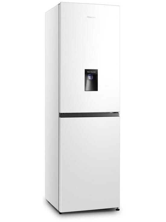 stillFront image of hisense-rb327n4ww1-55cm-wide-total-no-frost-fridge-freezer-white