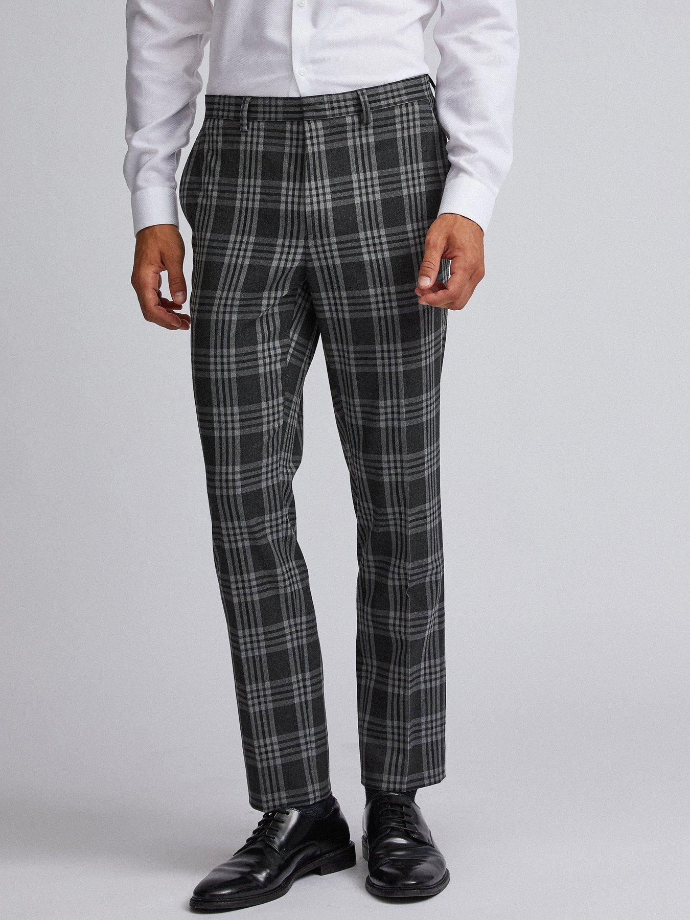 Burton Menswear London Burton Large Scale Tartan Slim Suit Trousers review