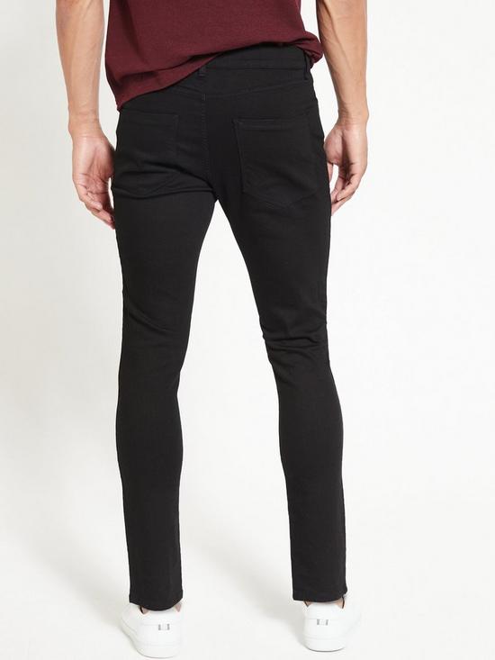stillFront image of very-man-skinny-jeans-with-stretch-black