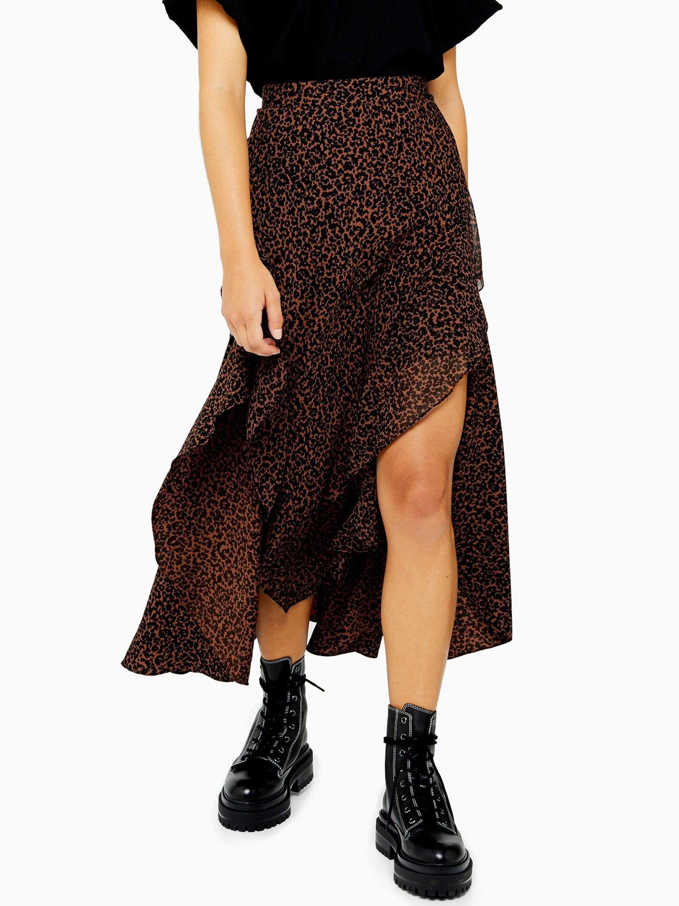 leopard print maxi skirt uk