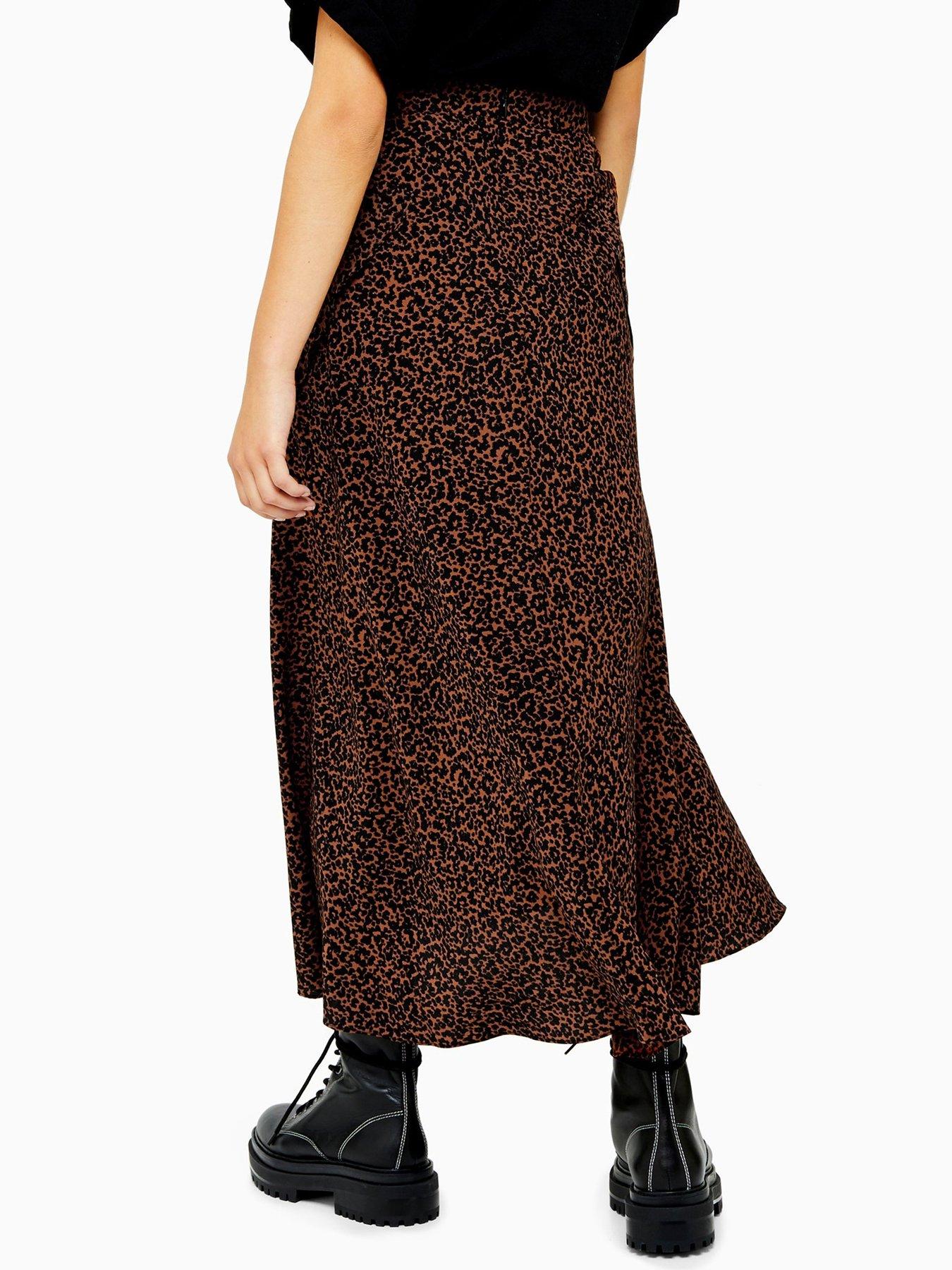 animal print maxi skirt petite