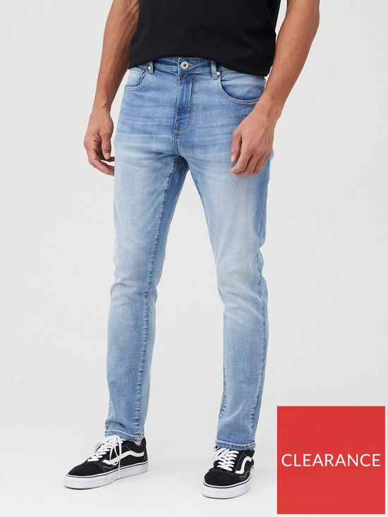 Very Man Skinny Jeans with Stretch - Light Wash | very.co.uk