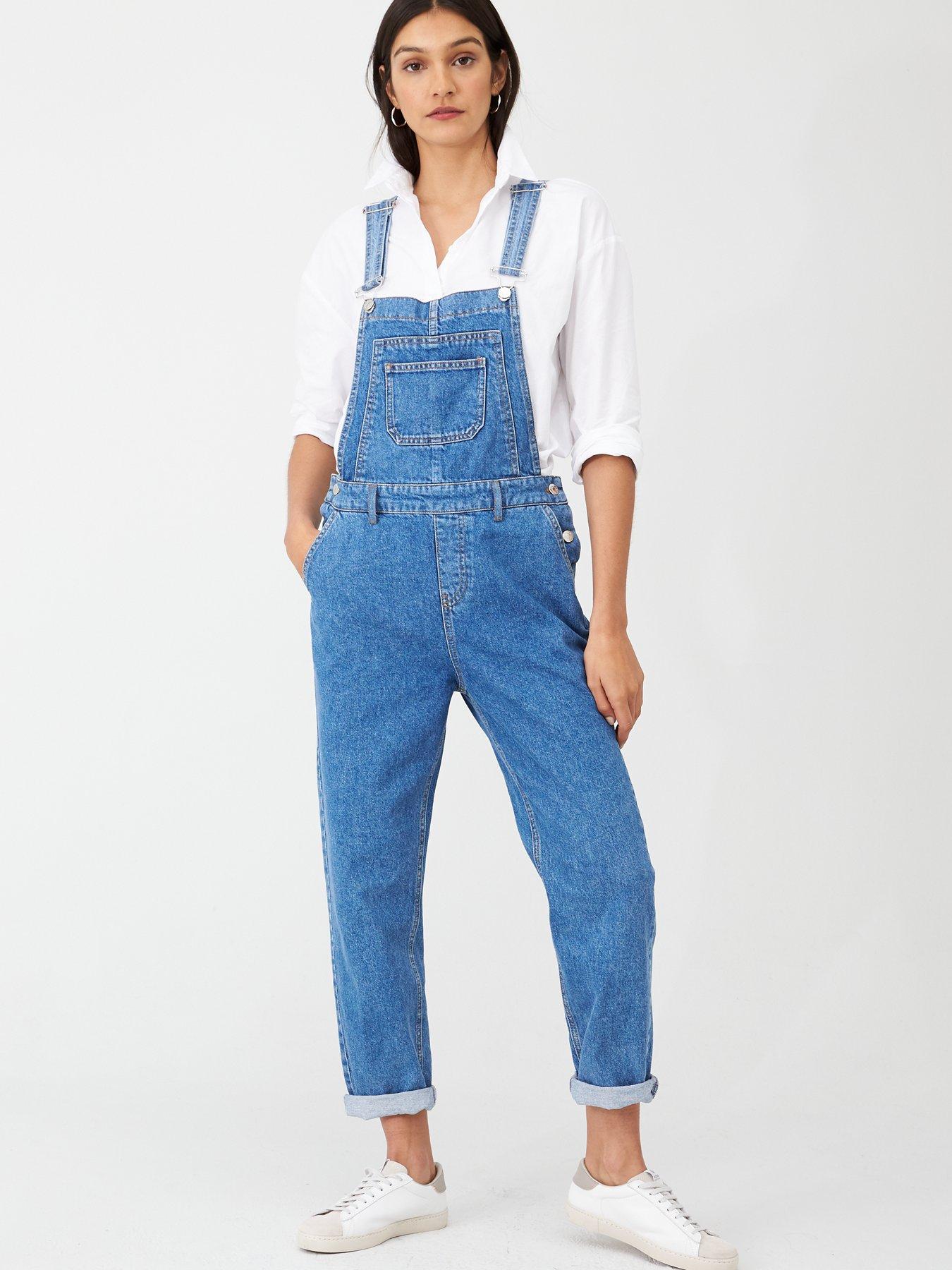 denim dungarees size 18