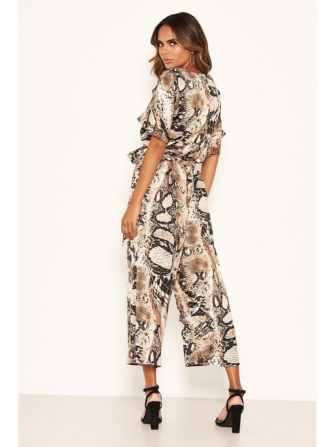 ax paris snake print jumpsuit