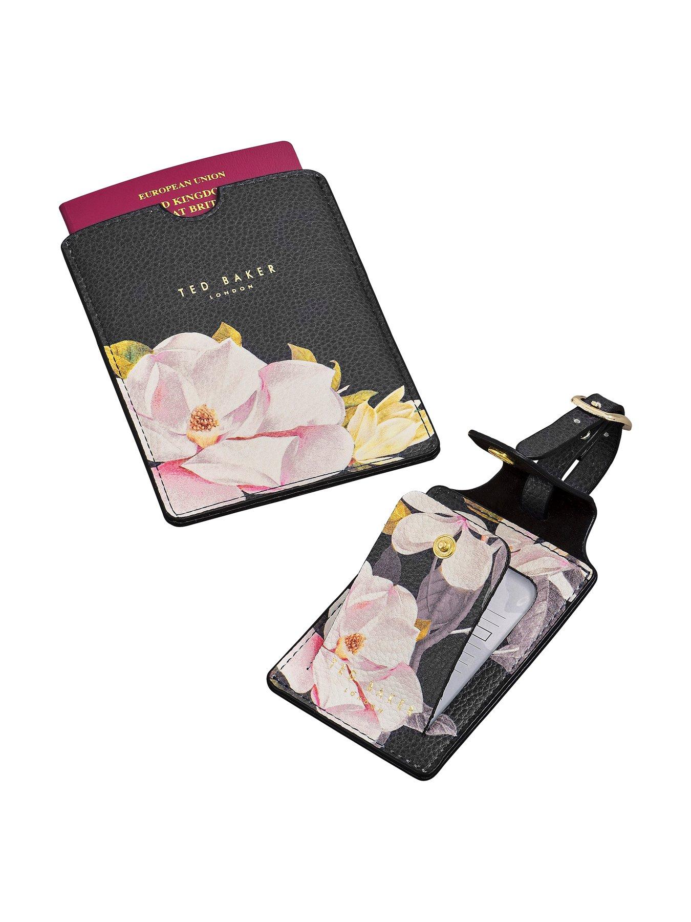 ted baker luggage tag and passport set