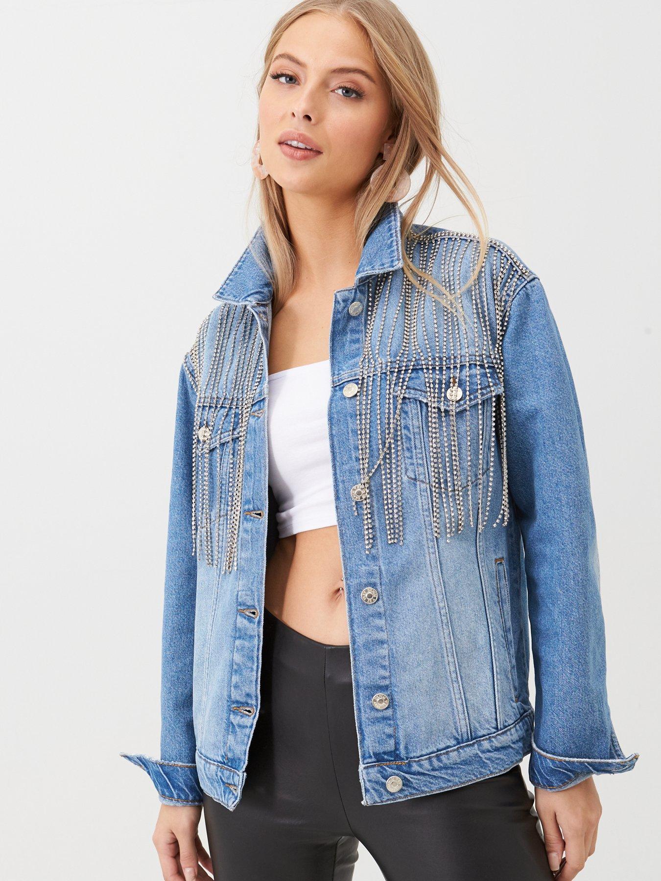 diamante denim jacket