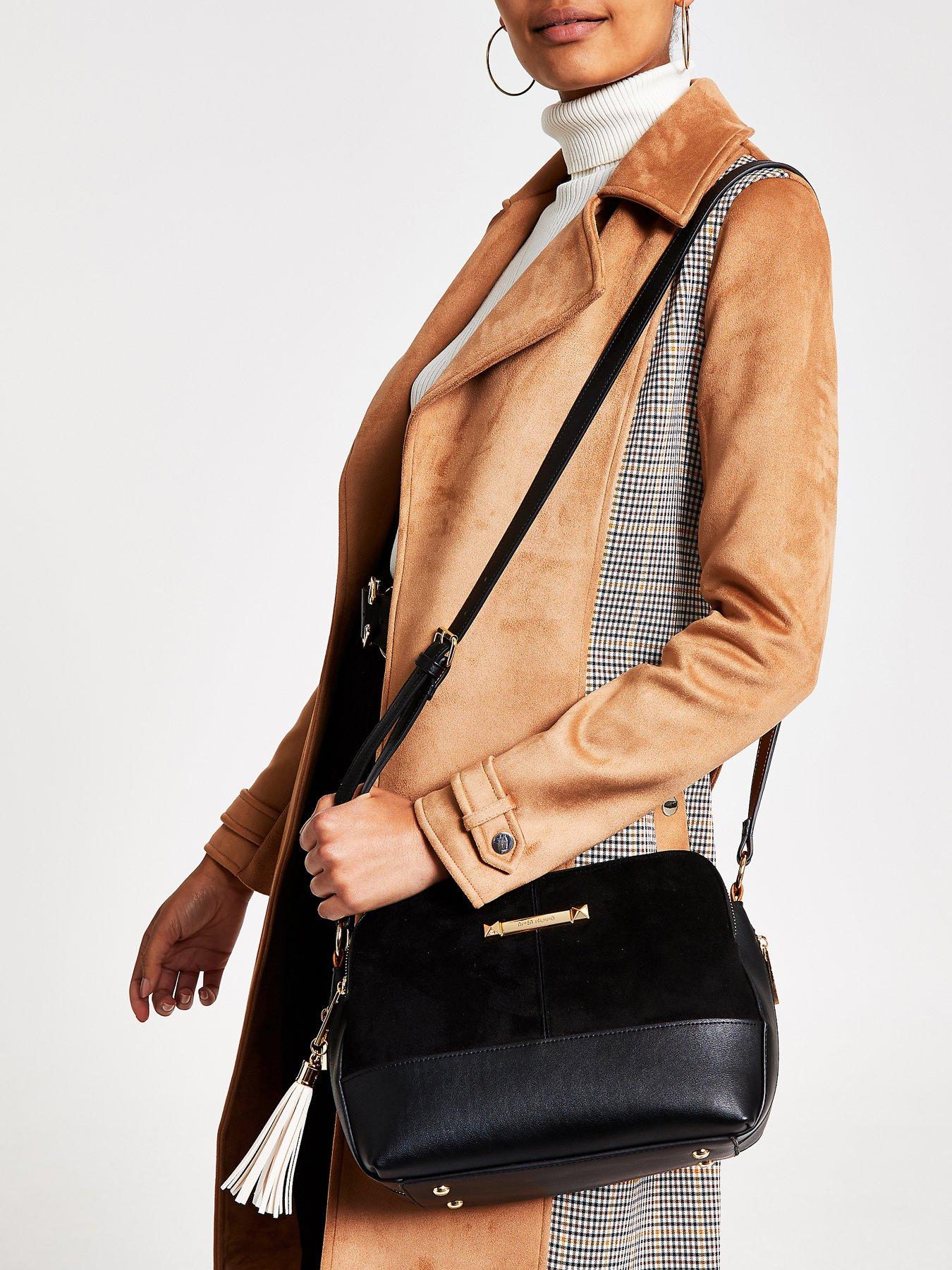 river island triple compartment crossbody bag