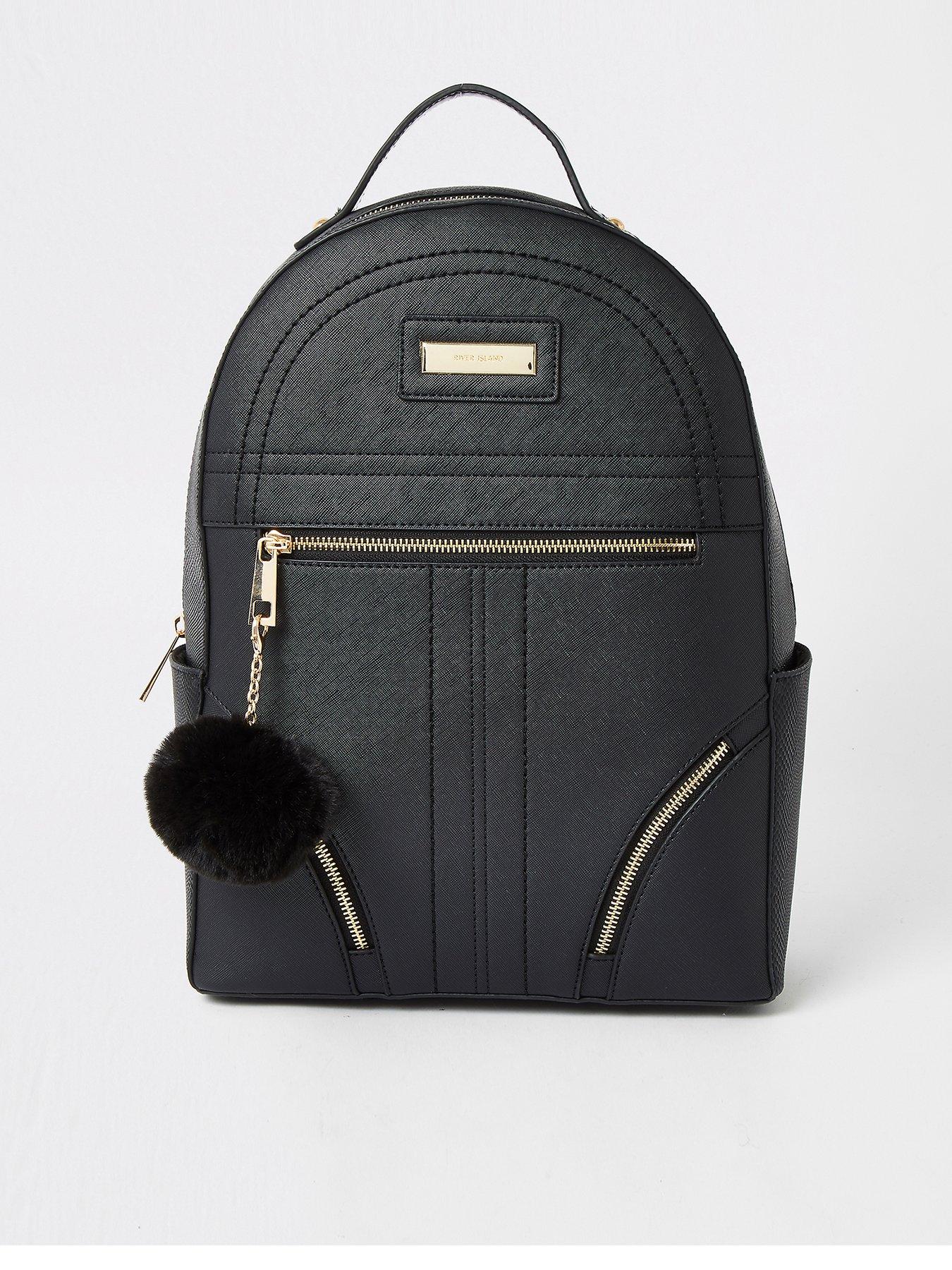 river island black rucksack