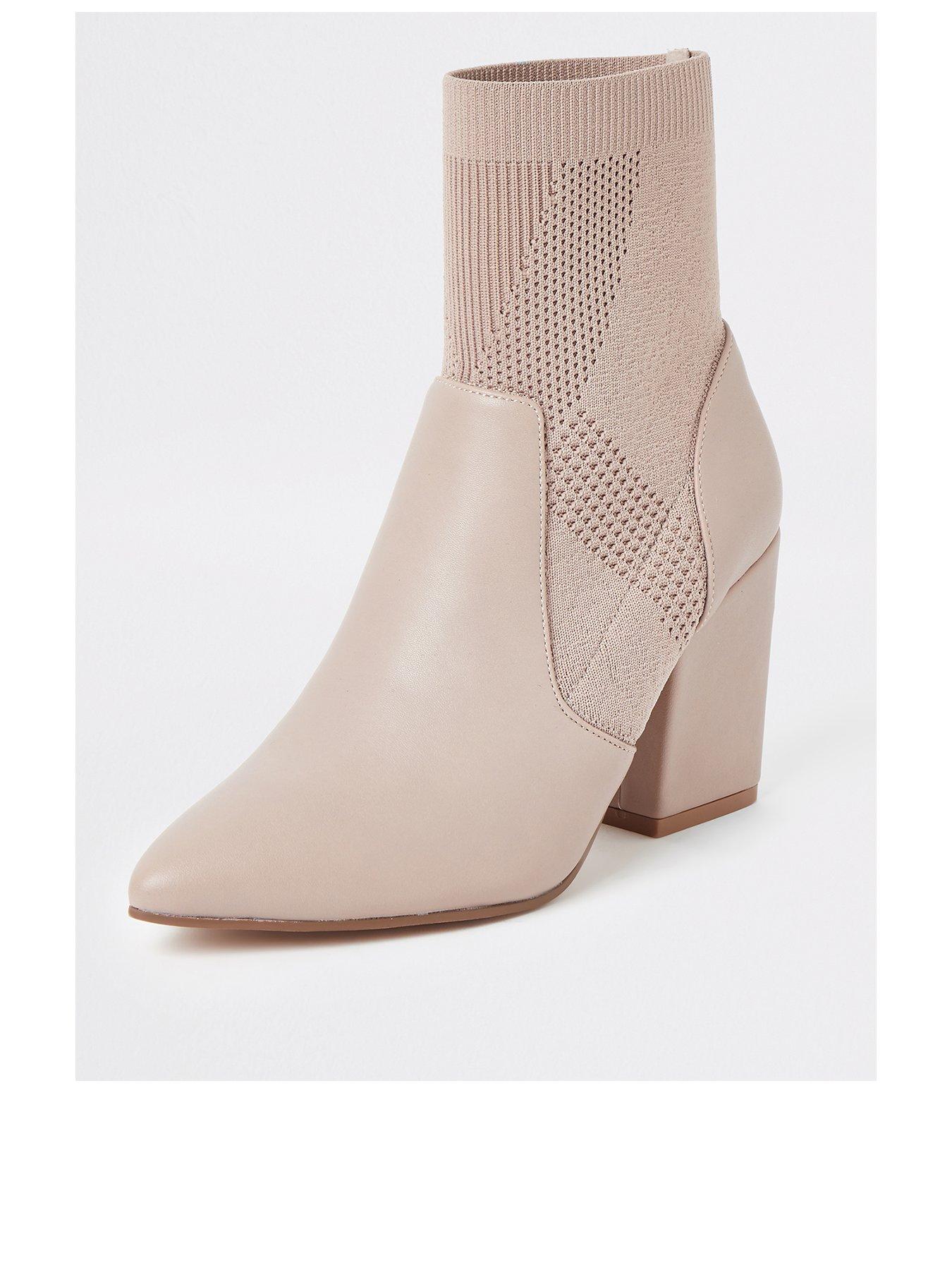 river island pink ankle boots