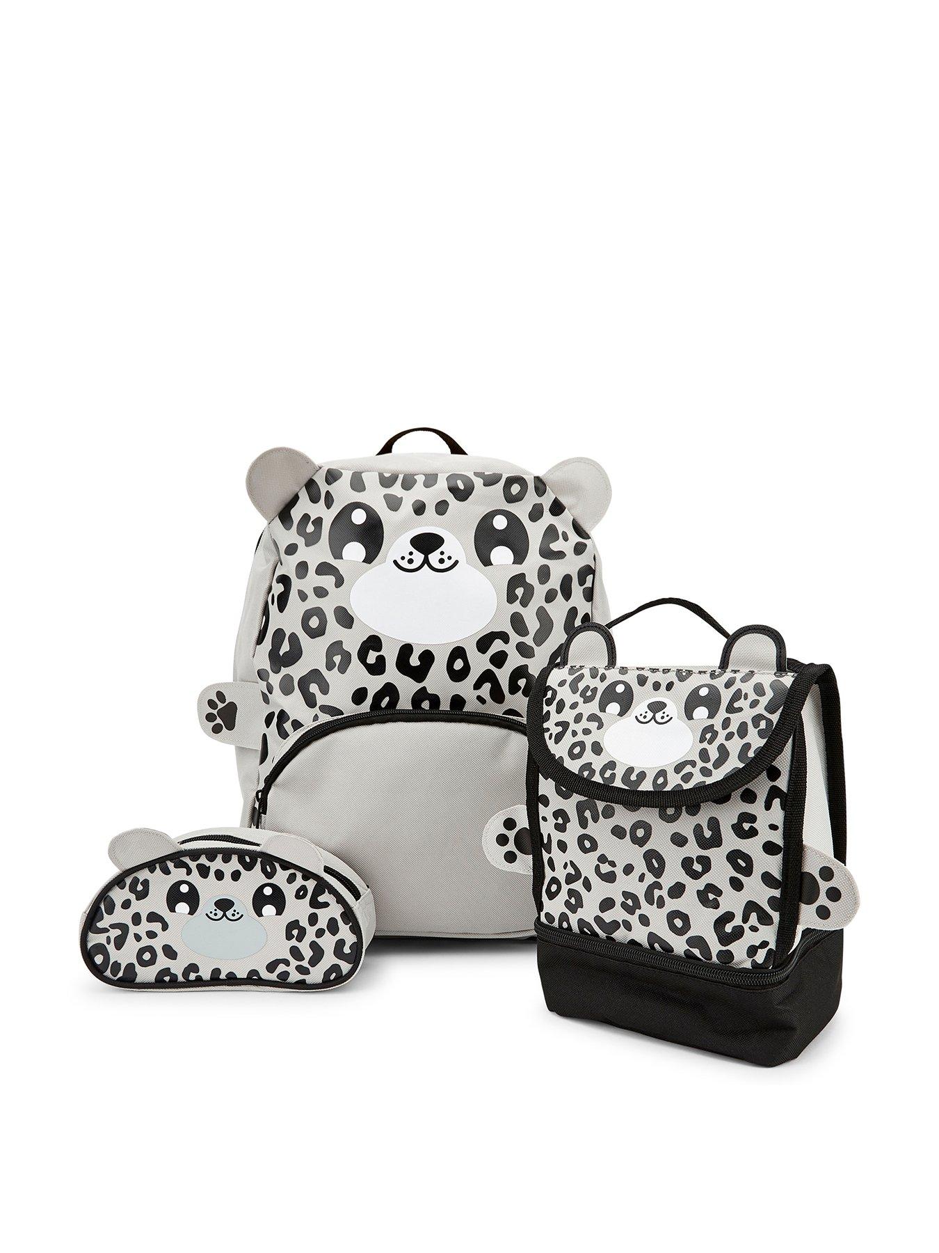 Snow Leopard Backpack/Lunchbag & Pencil Case Set review