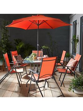 Product photograph of Hawaii 8 Piece Dining Set from very.co.uk