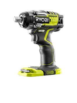 Product photograph of Ryobi R18iw7-0 18v One Cordless Brushless 3-speed Impact Wrench Bare Tool from very.co.uk