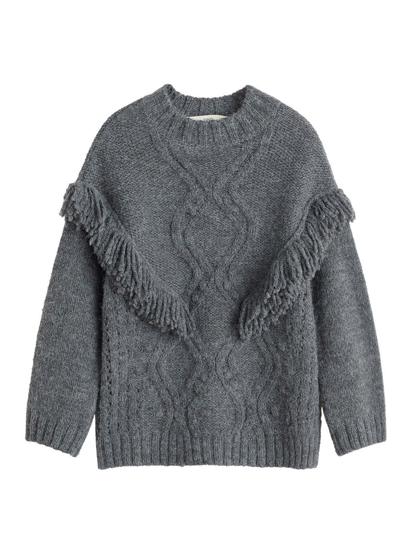 Mango Girls Frayed Knitted Jumper review