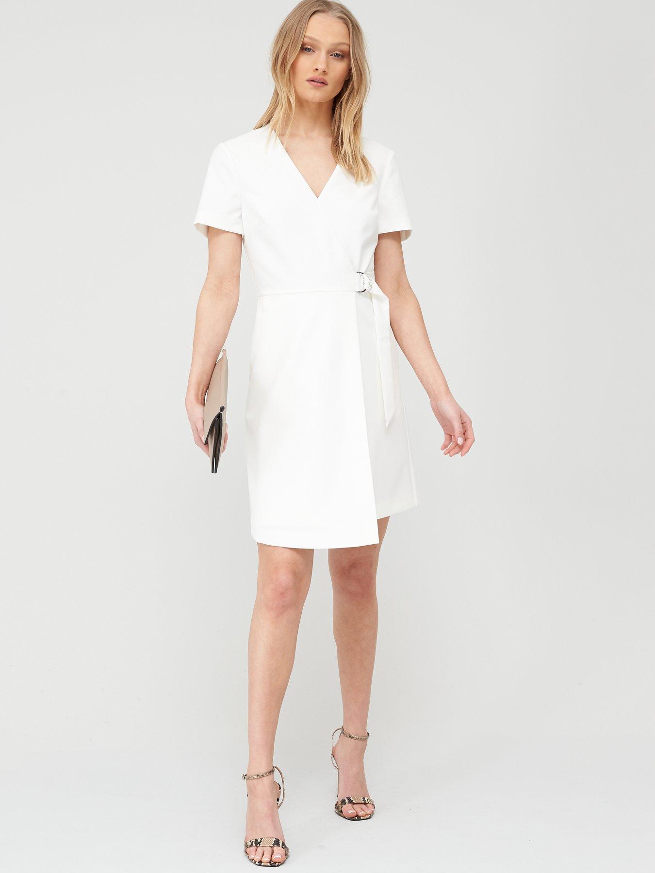 white wrap dress uk