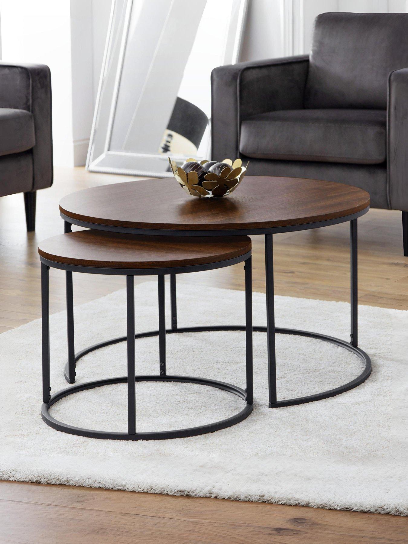 Julian Bowen Bellini Round Nest of 2 Tables