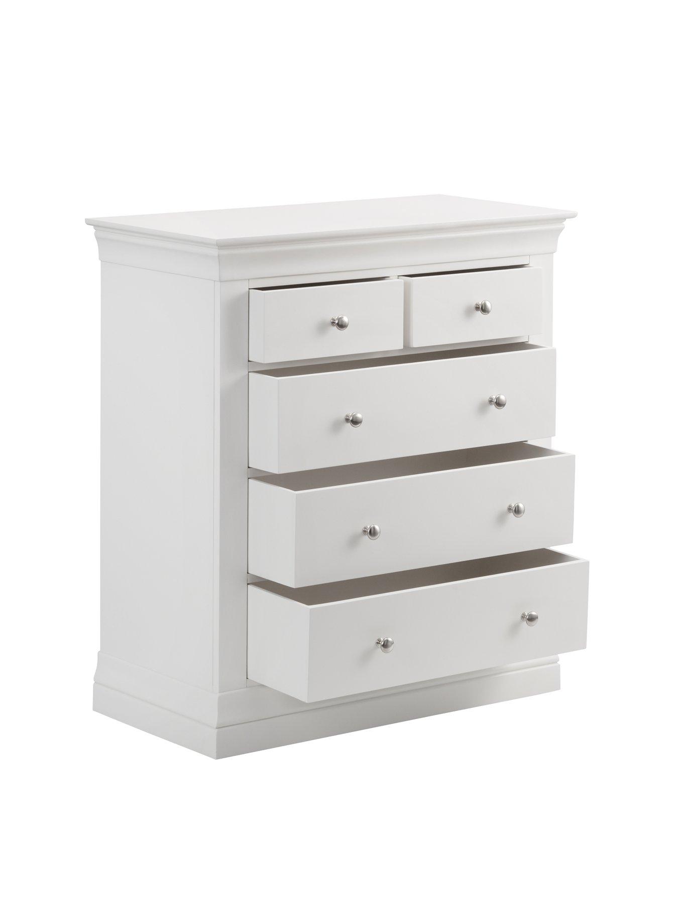 Image 4 of 6 of Julian Bowen Clermont Ready Assembled&nbsp;3 + 2 Drawer Chest