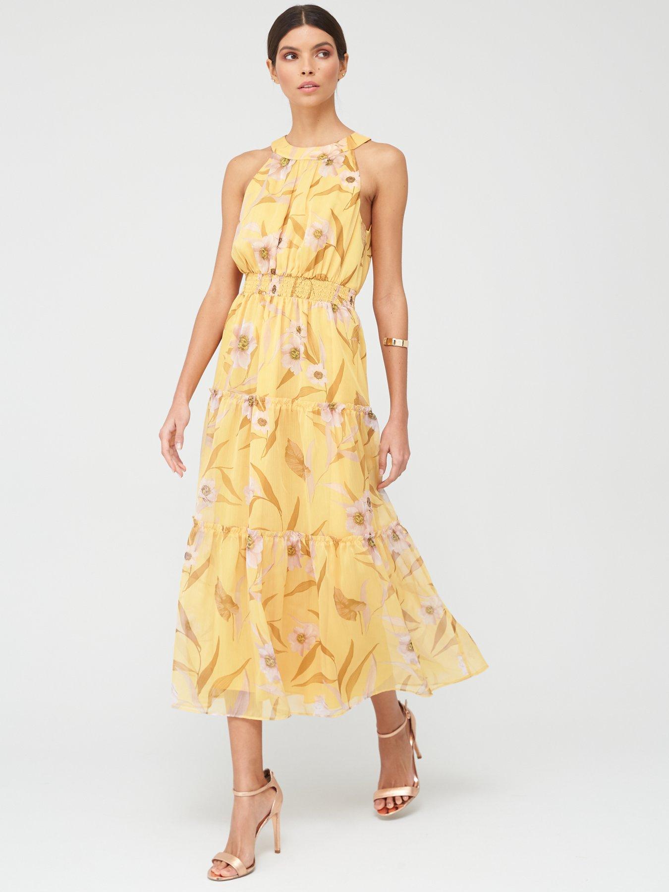 Ted Baker Cabana Printed Tiered Midi 
