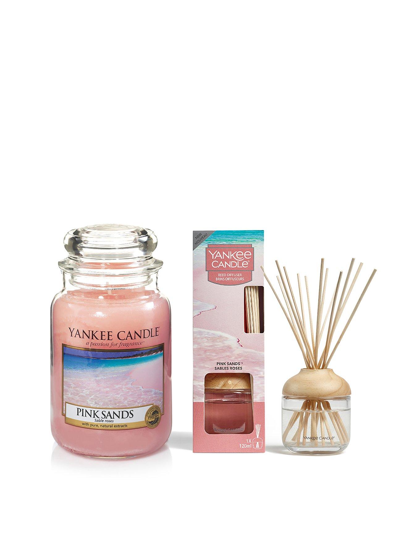 Yankee Candle Pink Sands Large Jar Candle and Reed Diffuser Bundle
