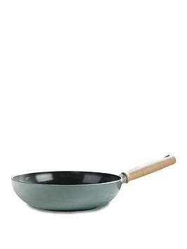 Product photograph of Greenpan Mayflower Ceramic Non-stick 28 Cm Wok from very.co.uk