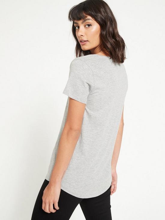 stillFront image of everyday-the-essential-scoop-neck-t-shirt--grey