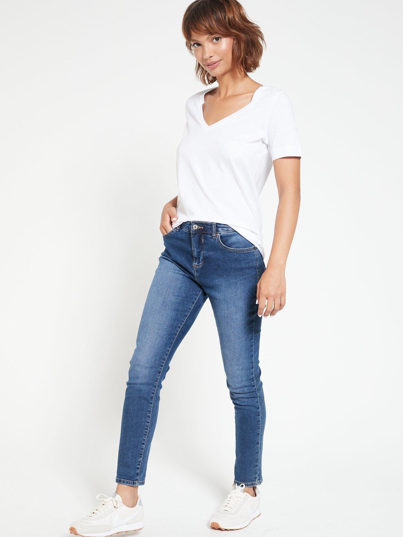 Everyday The Essential V Neck T-Shirt - White | very.co.uk