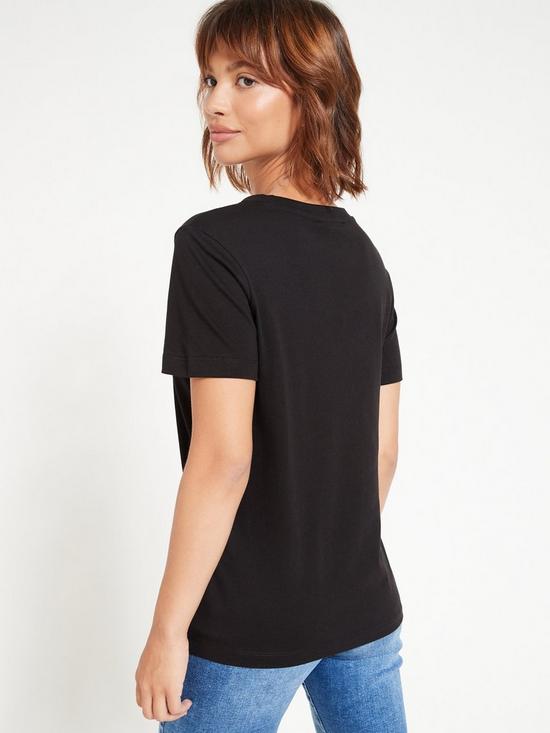stillFront image of everyday-the-essential-crew-neck-t-shirt-black