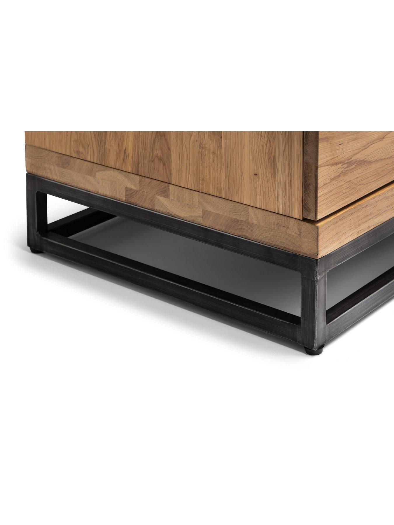 Image 6 of 6 of Julian Bowen Brooklyn Ready Assembled Solid Oak and Veneer&nbsp;TV Unit - Fits up to 56 inch TV