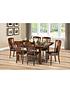  image of julian-bowen-canterbury-120-160-cm-extending-table-and-6-chairs