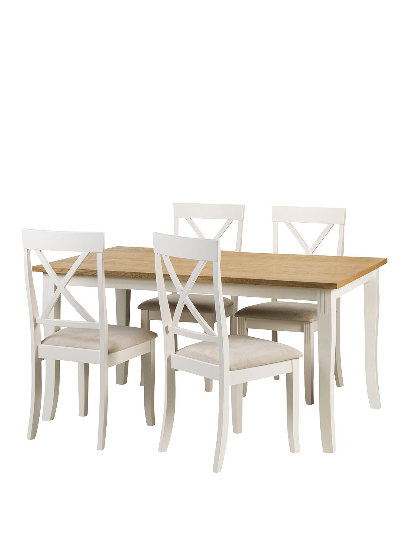 Image 2 of 4 of Julian Bowen Davenport 150cm Dining Table and 4 Chairs